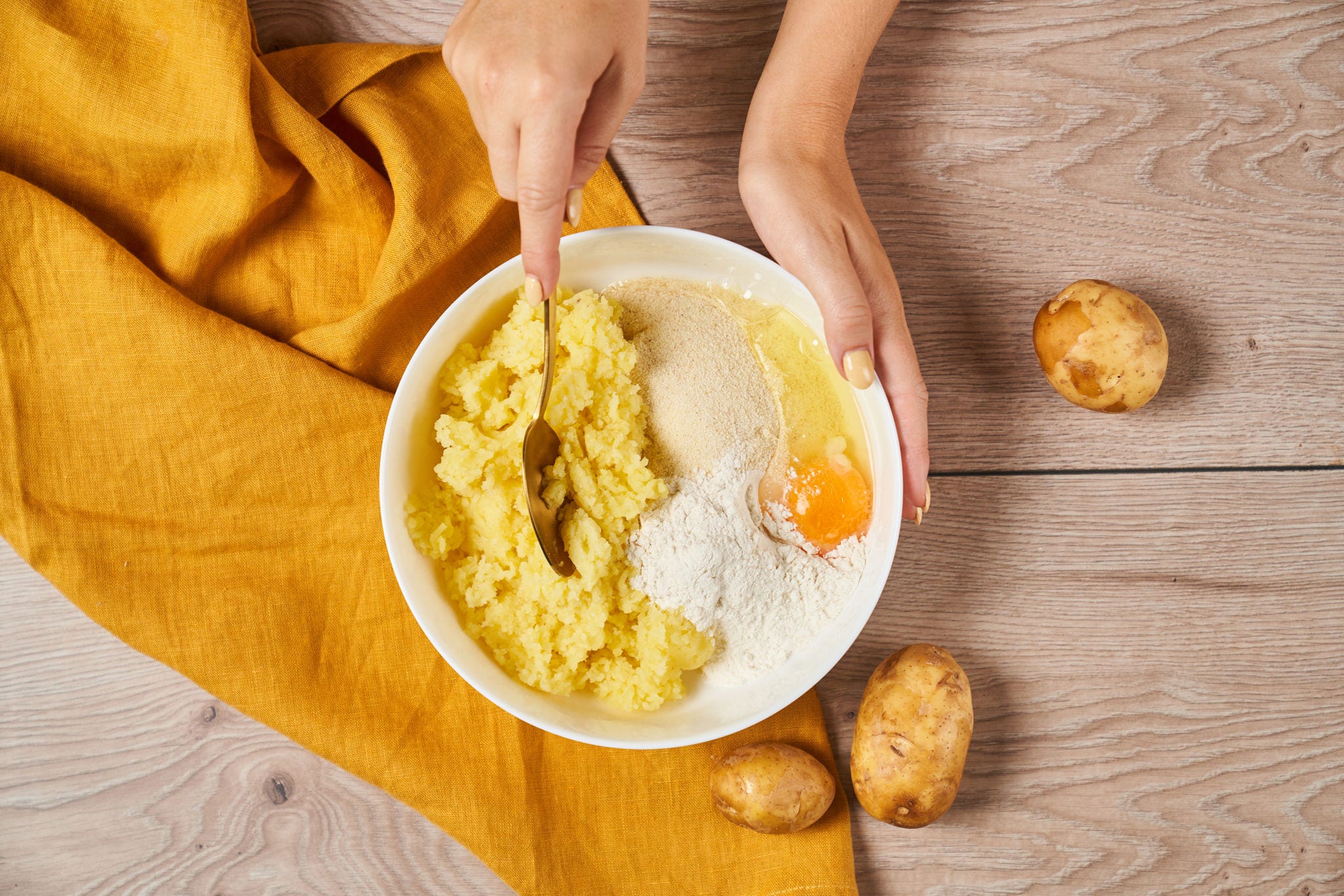 Italiensk klassiker: gnocchi gjord av  gammal potatis