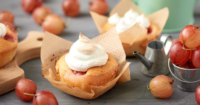 Krusbärskaka med maräng: recept på läckra friands