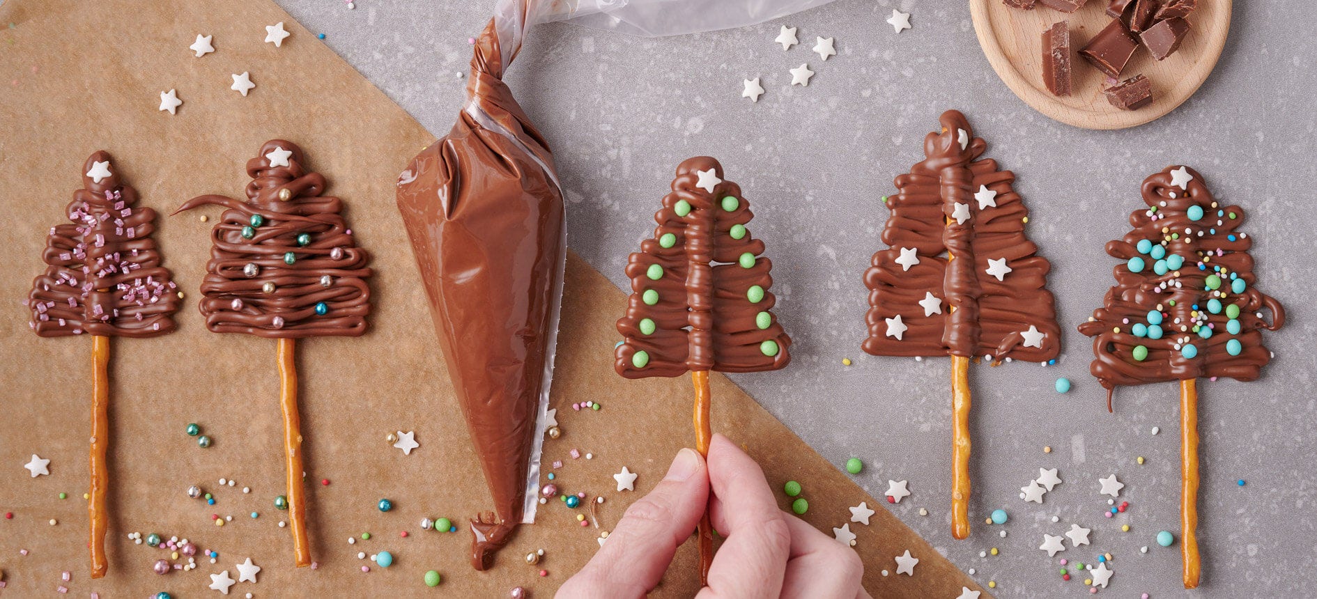 Chokladjulgranar – ätbara juldekorationer att göra själv