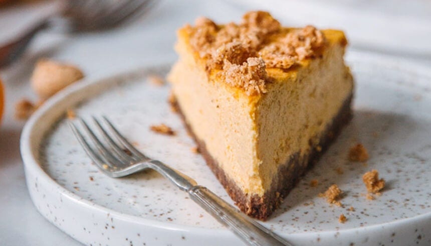 Höstlig pumpacheesecake - hur man gör den i vattenbad