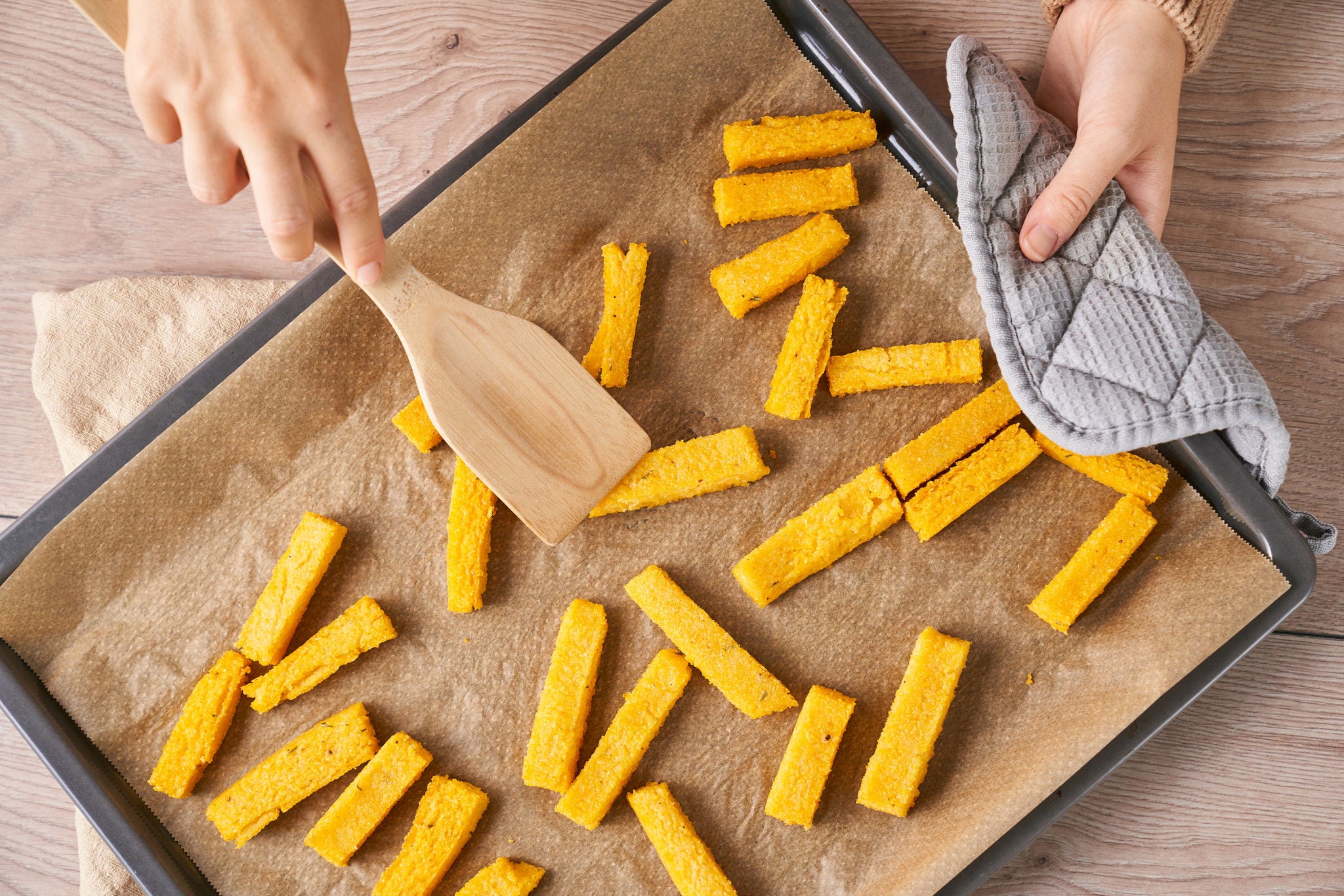 Fries av överbliven polenta – krispigt och enkelt