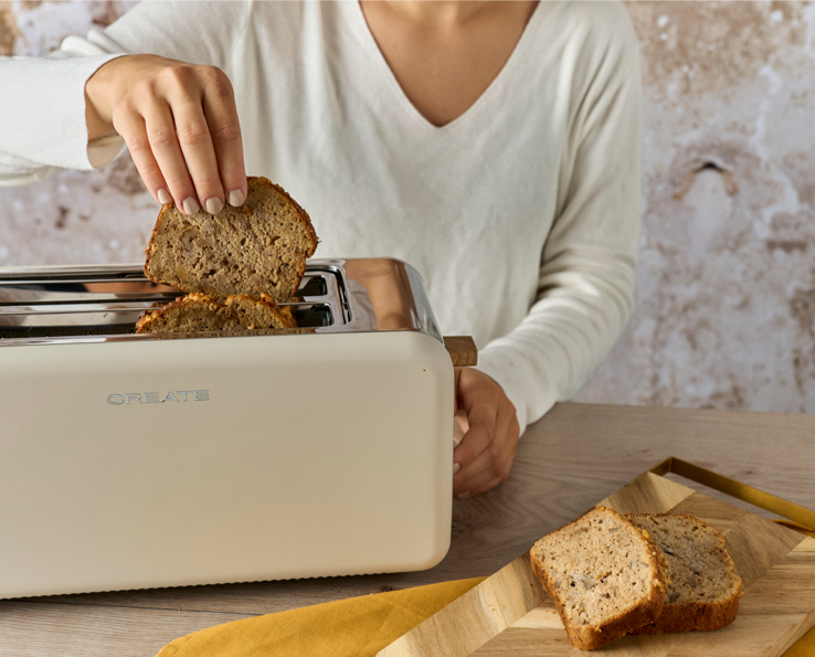 Krispigt bananbröd från brödrosten – lätt att förbereda, njut när som helst