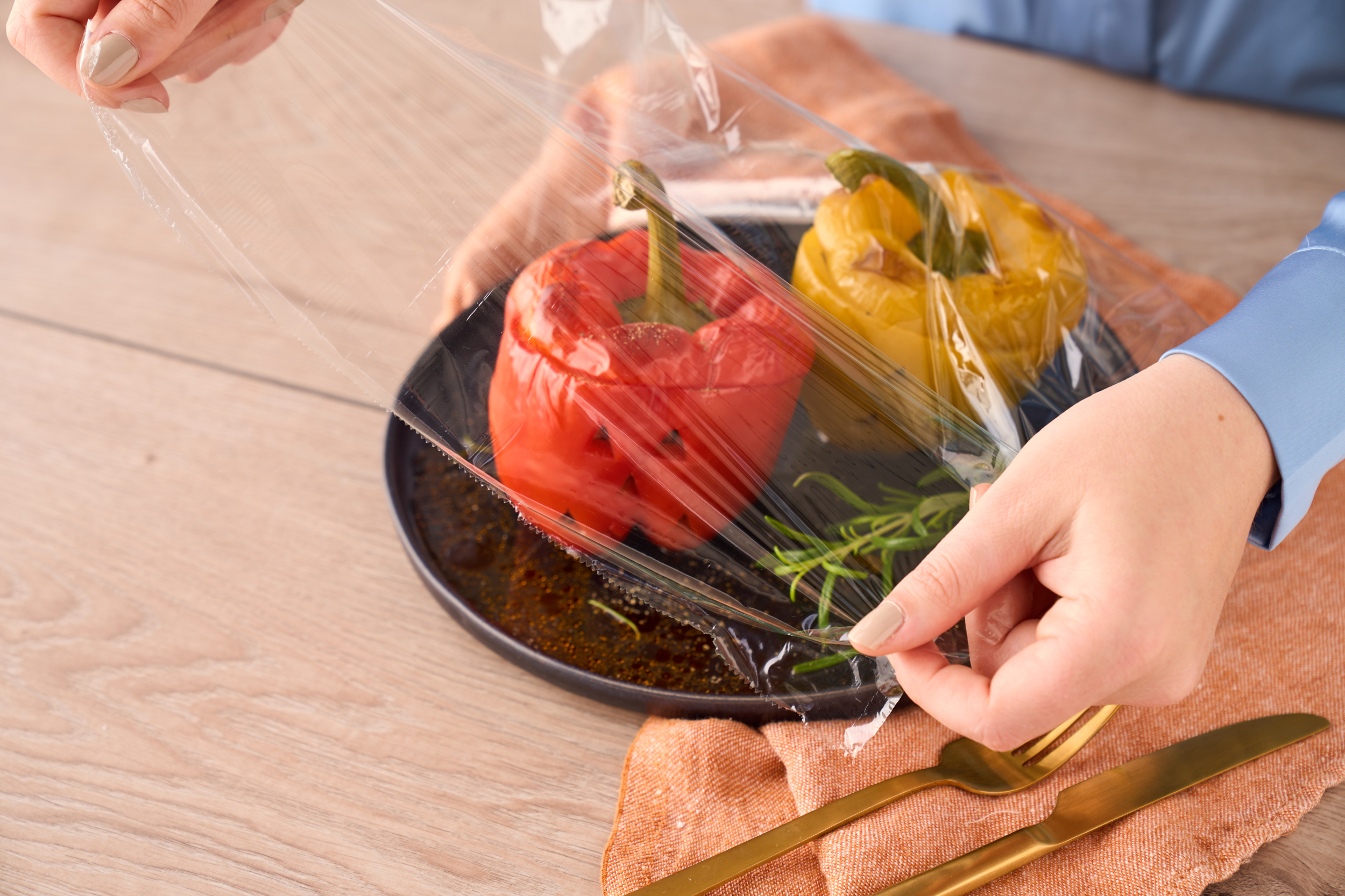 Halloween-paprika: läskiga paprikor fyllda med köttfärs