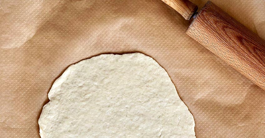 Kantarellpizza bianco med crème fraiche