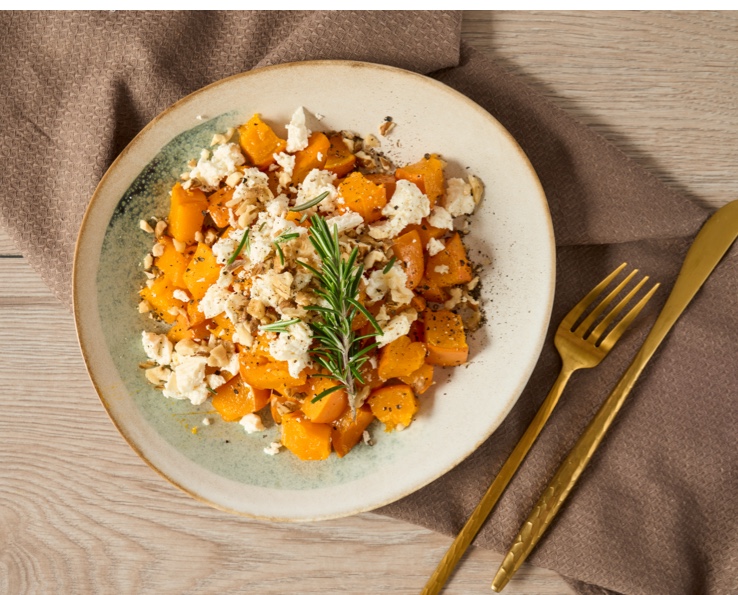 Ugnsbakad pumpa med fetaost – lätt ugnsrätt