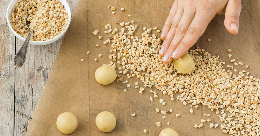 Nötknappar: ett enkelt receptet till julen