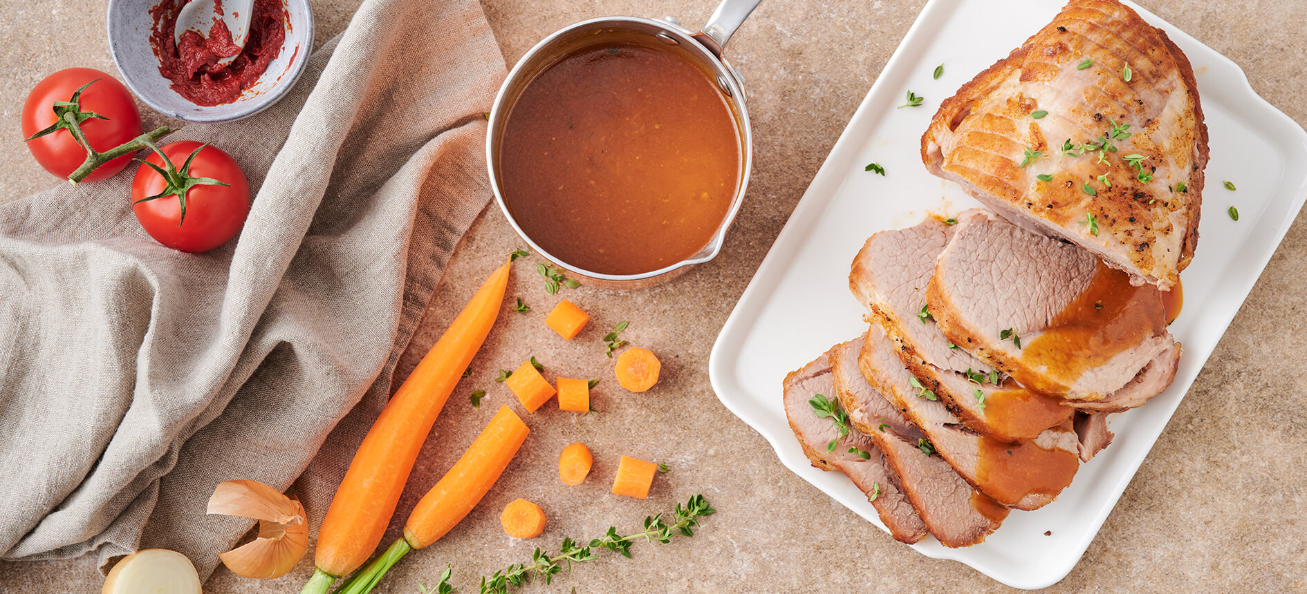 Skinkstek i stektub: saftig och lätt att förbereda