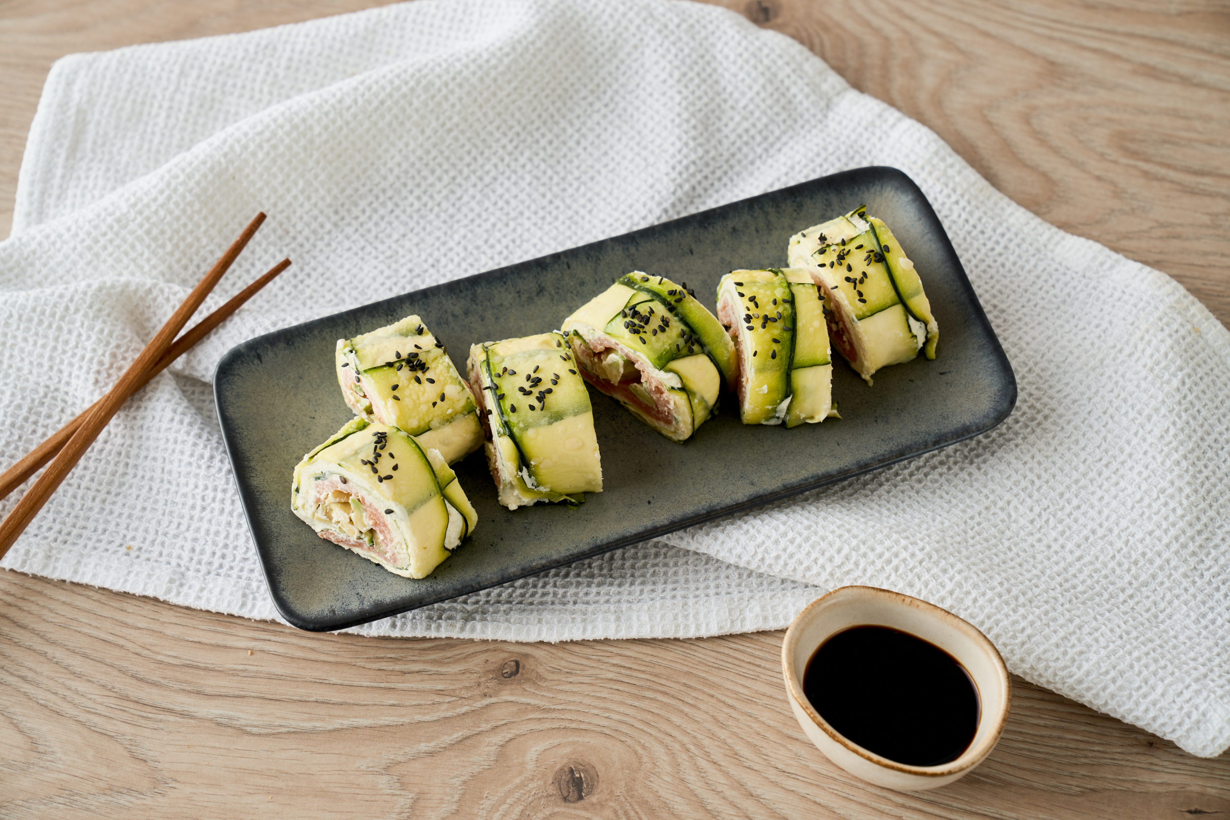 Snabb fingermat: sushirecept med zucchini