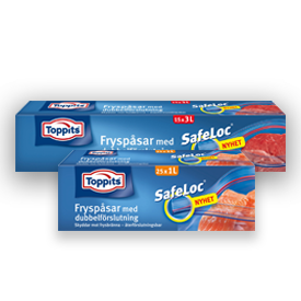 Fryspåse med Safeloc® från Toppits®