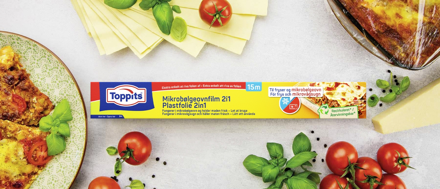 Toppits® Plastfolie 2in1