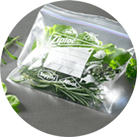 Ziploc® fryspåse med sallad