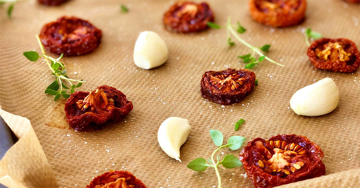 Egengjorda soltorkade tomater