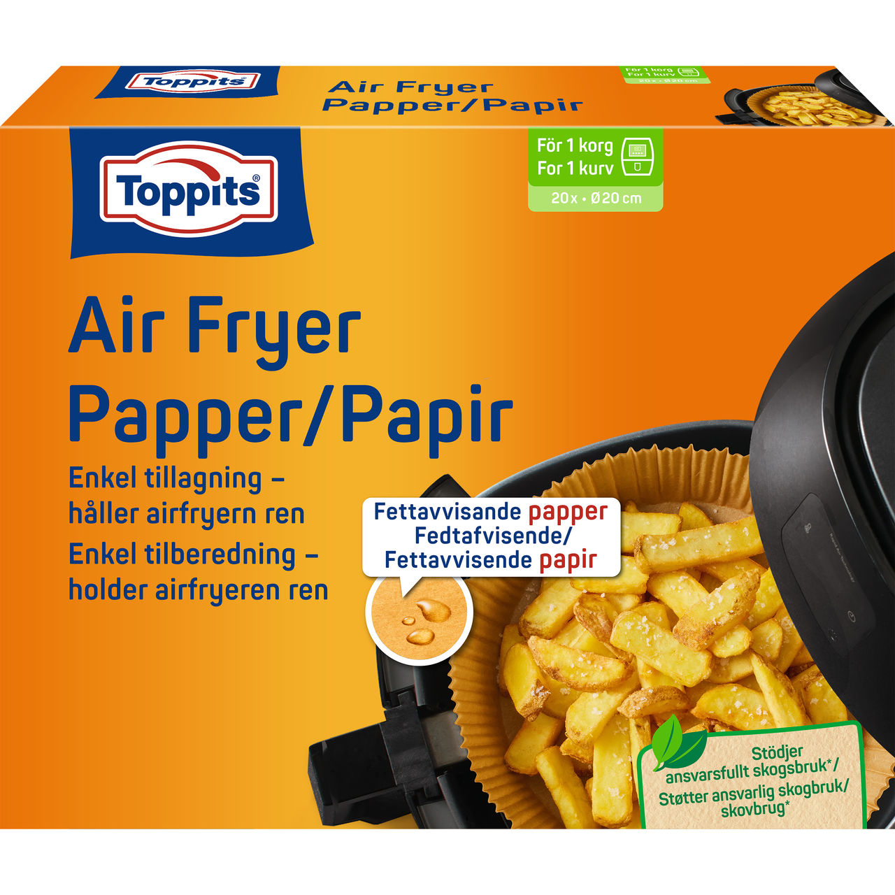 Toppits Airfryer Papper – Smidig & Hälsosam Matlagning | Toppits®  